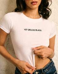 HOT GIRLS DO PILATES -  BABY TEE