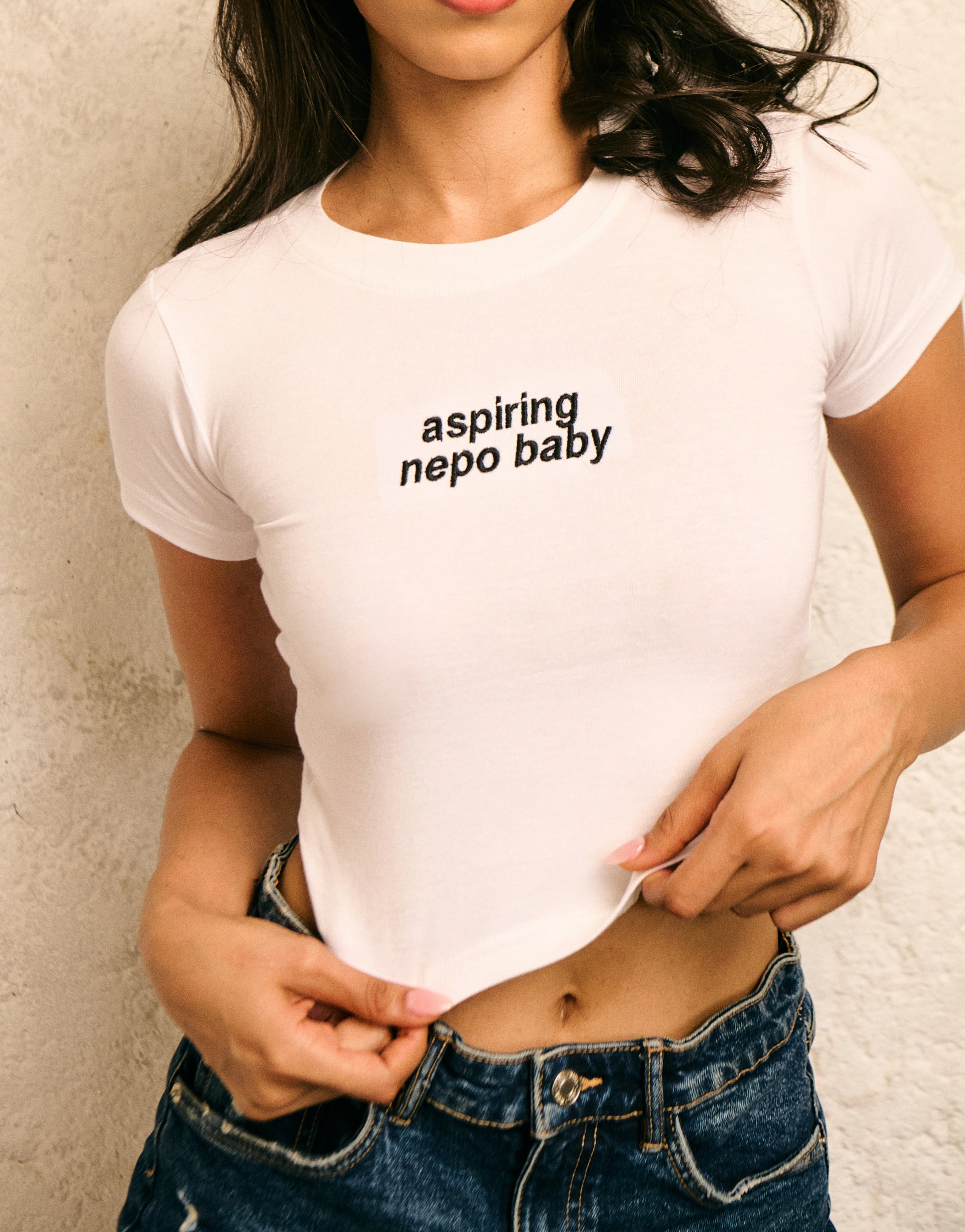 ASPIRING NEPO BABY  -  BABY TEE