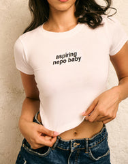 ASPIRING NEPO BABY  -  BABY TEE