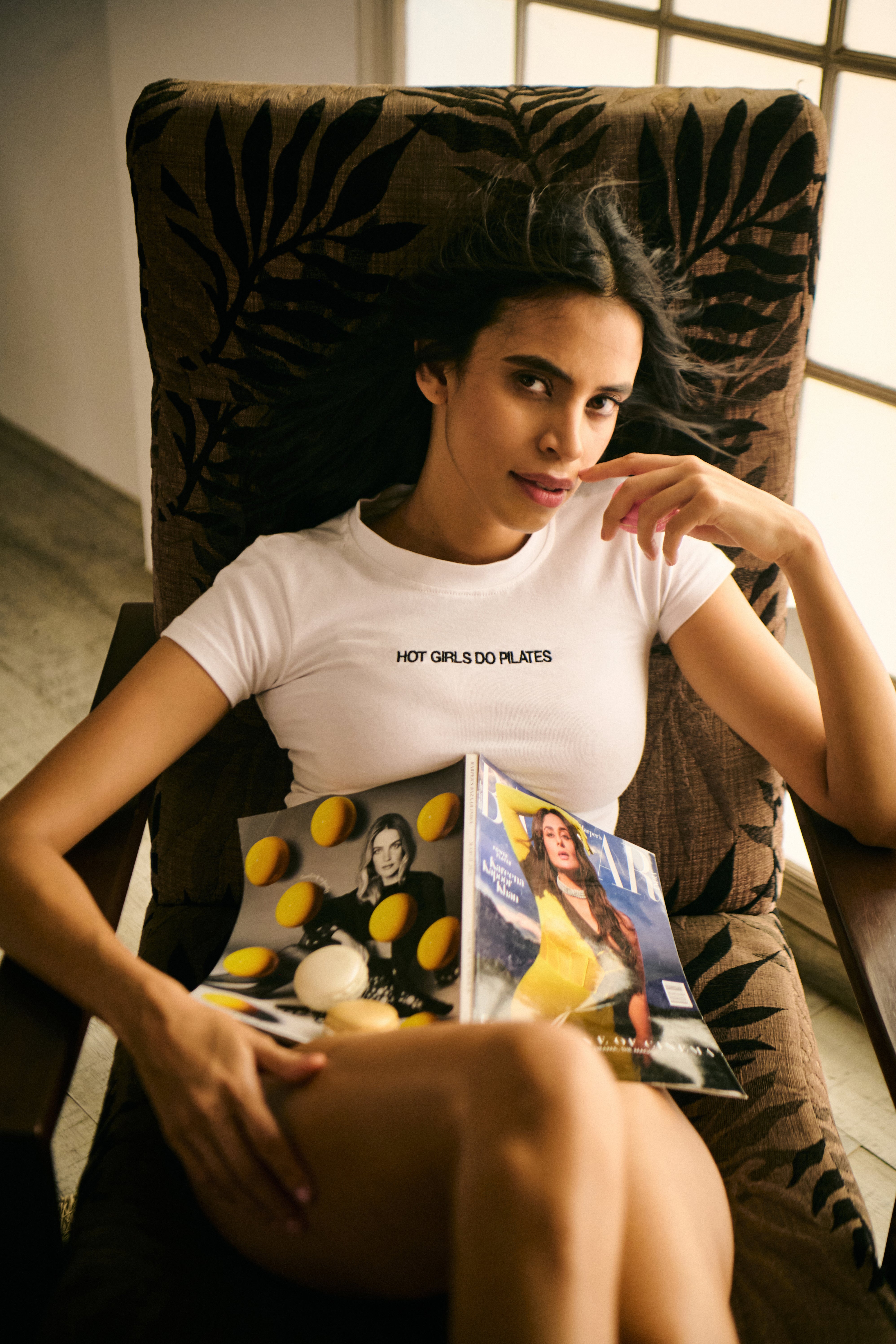 HOT GIRLS DO PILATES -  BABY TEE